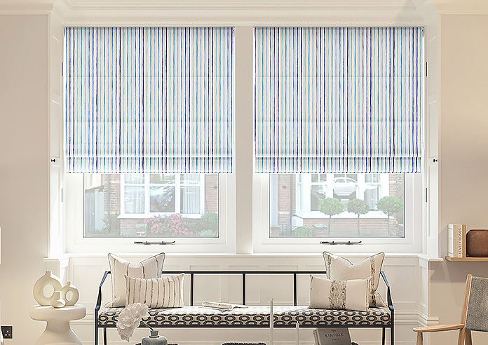 Vintage Stripe, Riviera - Twist&Fit Roman Blind - Image 3